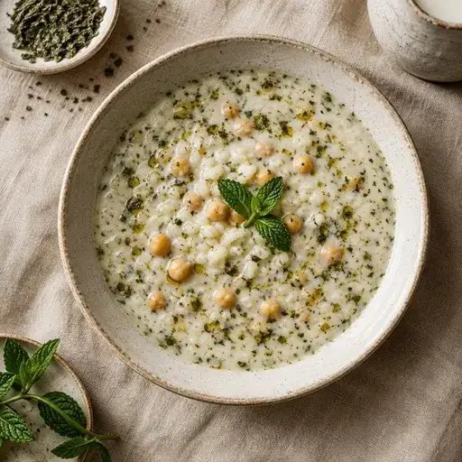 Ayran aşı çorbası