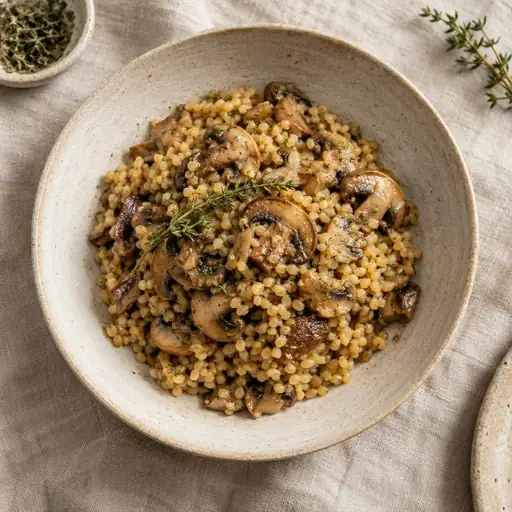 Mantarlı bulgur pilavı