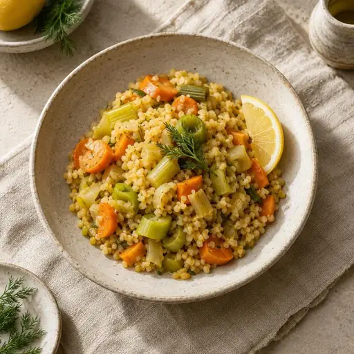 Pırasalı bulgur pilavı