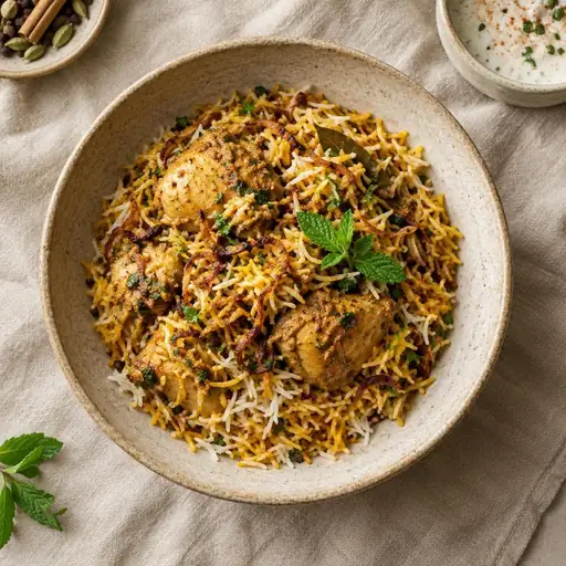 Tavuklu biryani