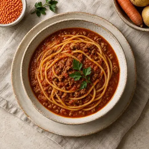 Bolonez soslu makarna