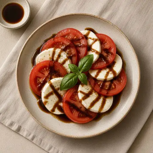 Domates mozzarella salatası