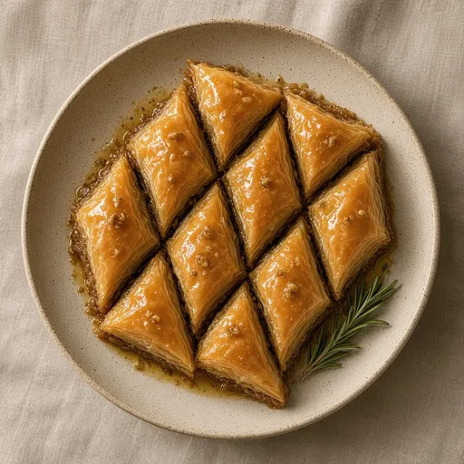Ev usulü cevizli baklava