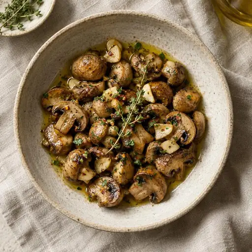 Champiñones al ajillo