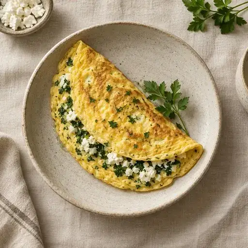 Peynirli omlet