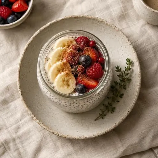 Meyveli chia pudingi