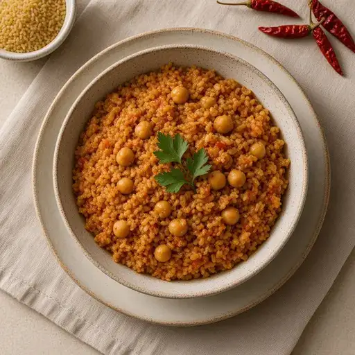 Nohutlu bulgur pilavı