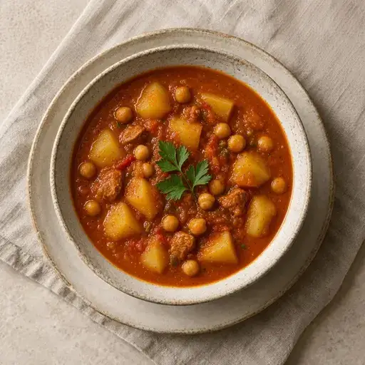 Nohutlu patates yahnisi