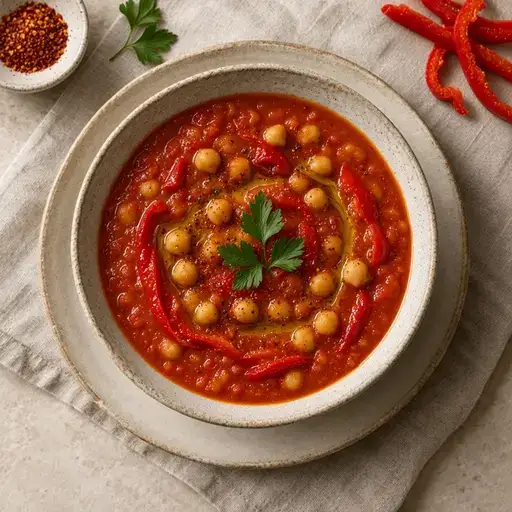 Nohutlu vegan shakshuka