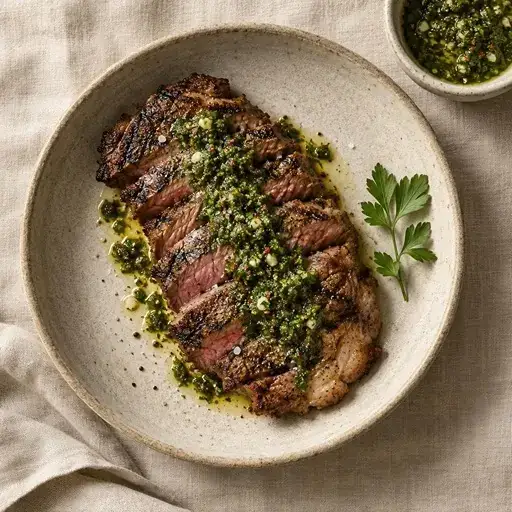 Chimichurri soslu antrikot