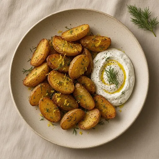 Dereotlu fırın patates