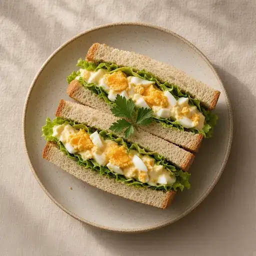 Yumurta salatalı sandviç