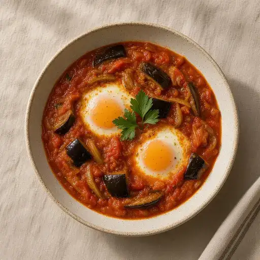 Patlıcanlı shakshuka