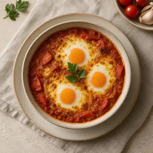 Fırında domatesli yumurta