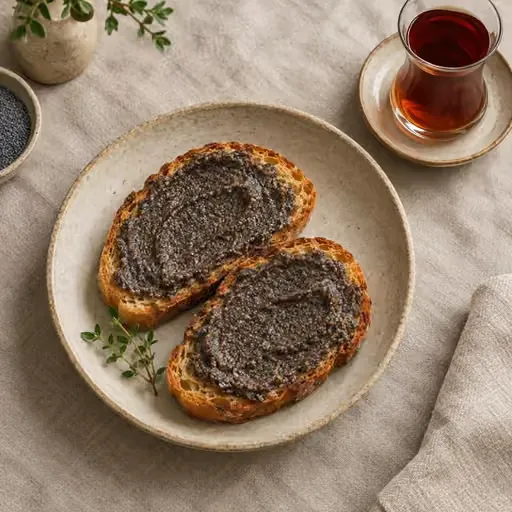 Haşhaş ezmeli tost