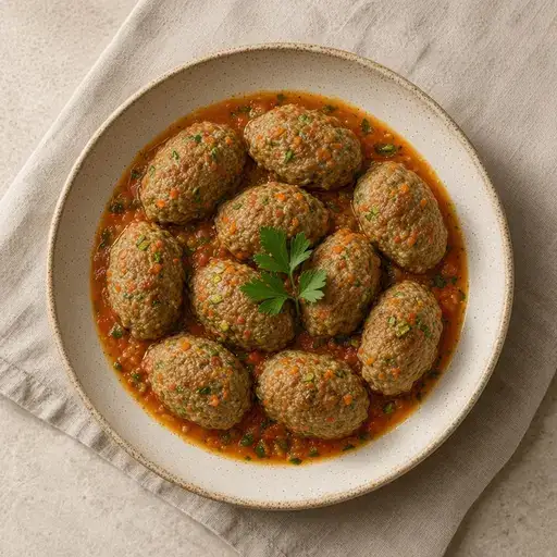 Havuçlu kabaklı fırın köfte