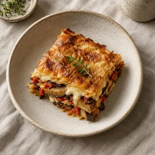 Patlıcanlı börek