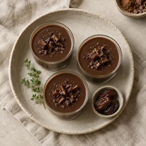 Hurmalı kakaolu puding