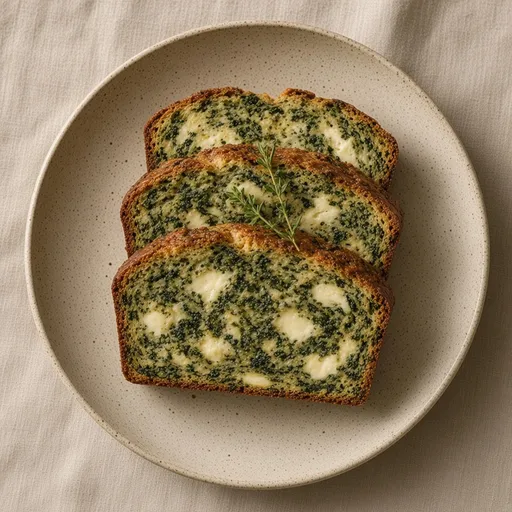 Ispanaklı peynirli tuzlu kek