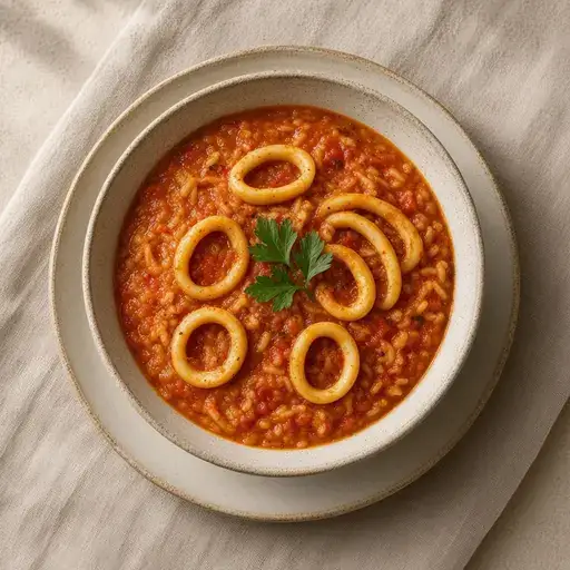 Kalamarlı pilav