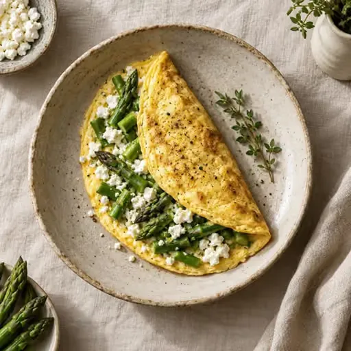 Kuşkonmazlı omlet