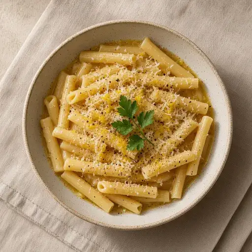Limonlu tereyağlı makarna