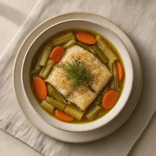 Zeytinyağlı pırasalı levrek