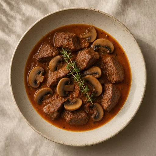 Mantarlı et yahnisi