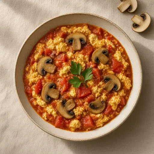 Mantarlı menemen