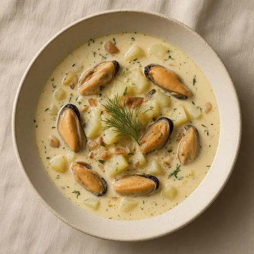 Midye çorbası