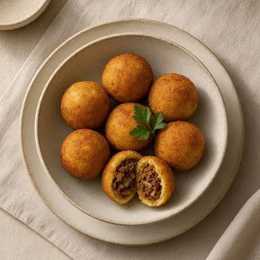 Kıymalı patates topları