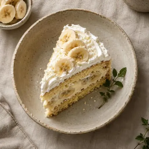 Ev usulü muzlu yaş pasta