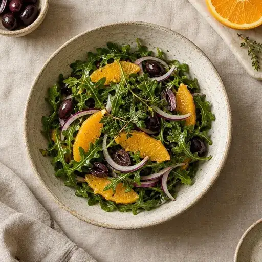 Portakallı roka salatası