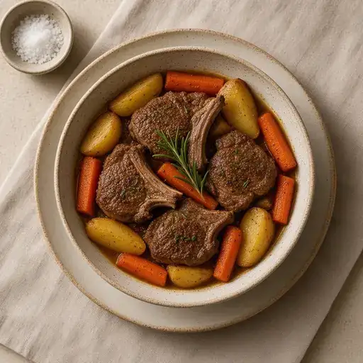 Fırında kuzu pirzola
