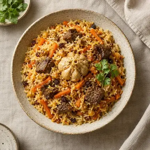 Özbek pilavı (Plov)