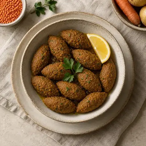 Patatesli mercimek köftesi