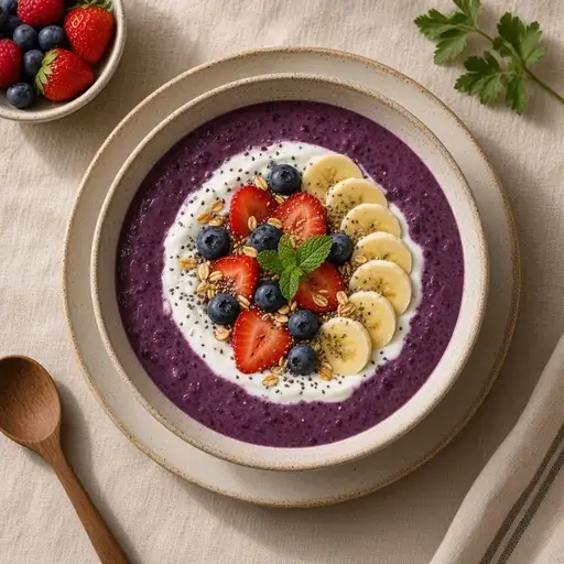 Orman meyveli smoothie kâsesi