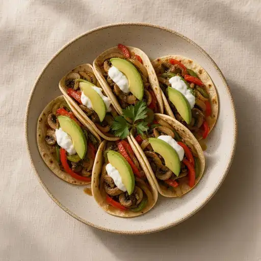 Mantarlı lavaş taco