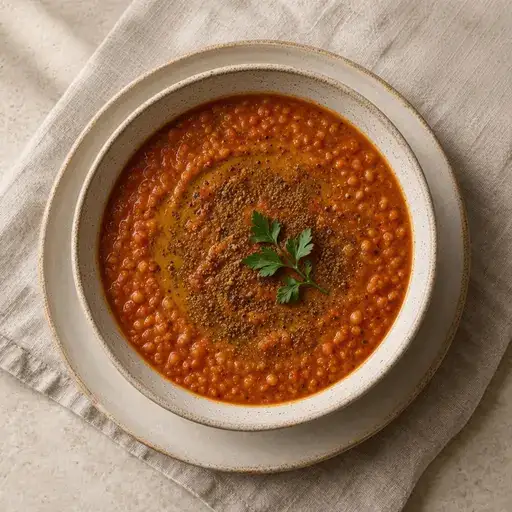 Kırmızı mercimek yemeği