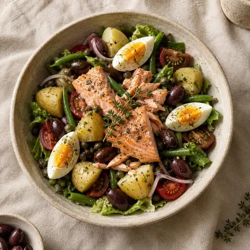 Somonlu niçoise salata
