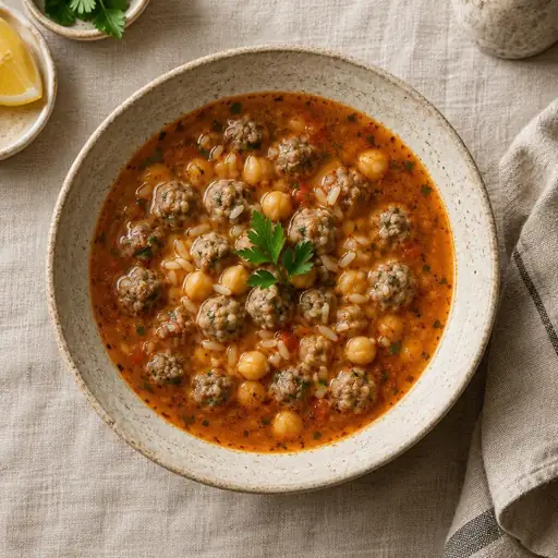 Ekşili köfte çorbası
