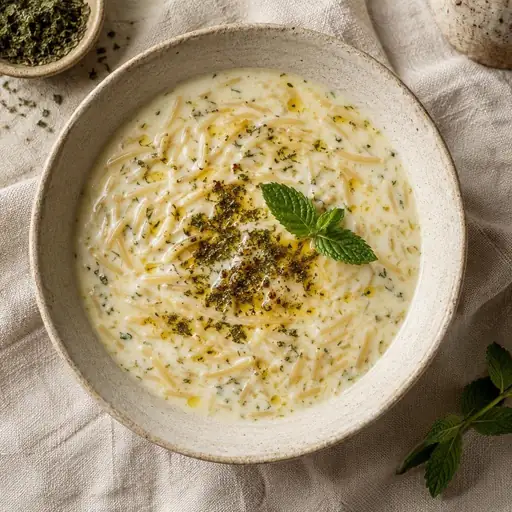 Yoğurtlu şehriye çorbası