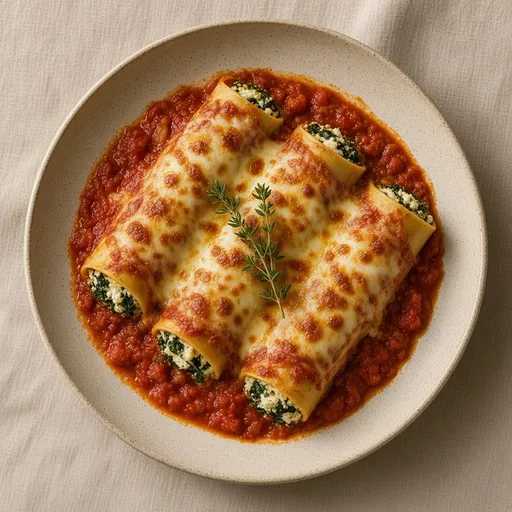 Ispanaklı cannelloni