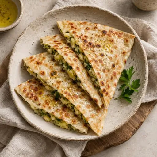 Zeytinyağlı patatesli gözleme