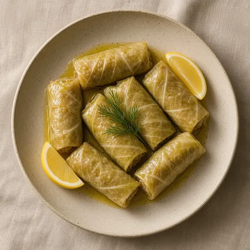 Zeytinyağlı lahana sarması